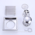 Square anti odor 304 stainless steel floor drain